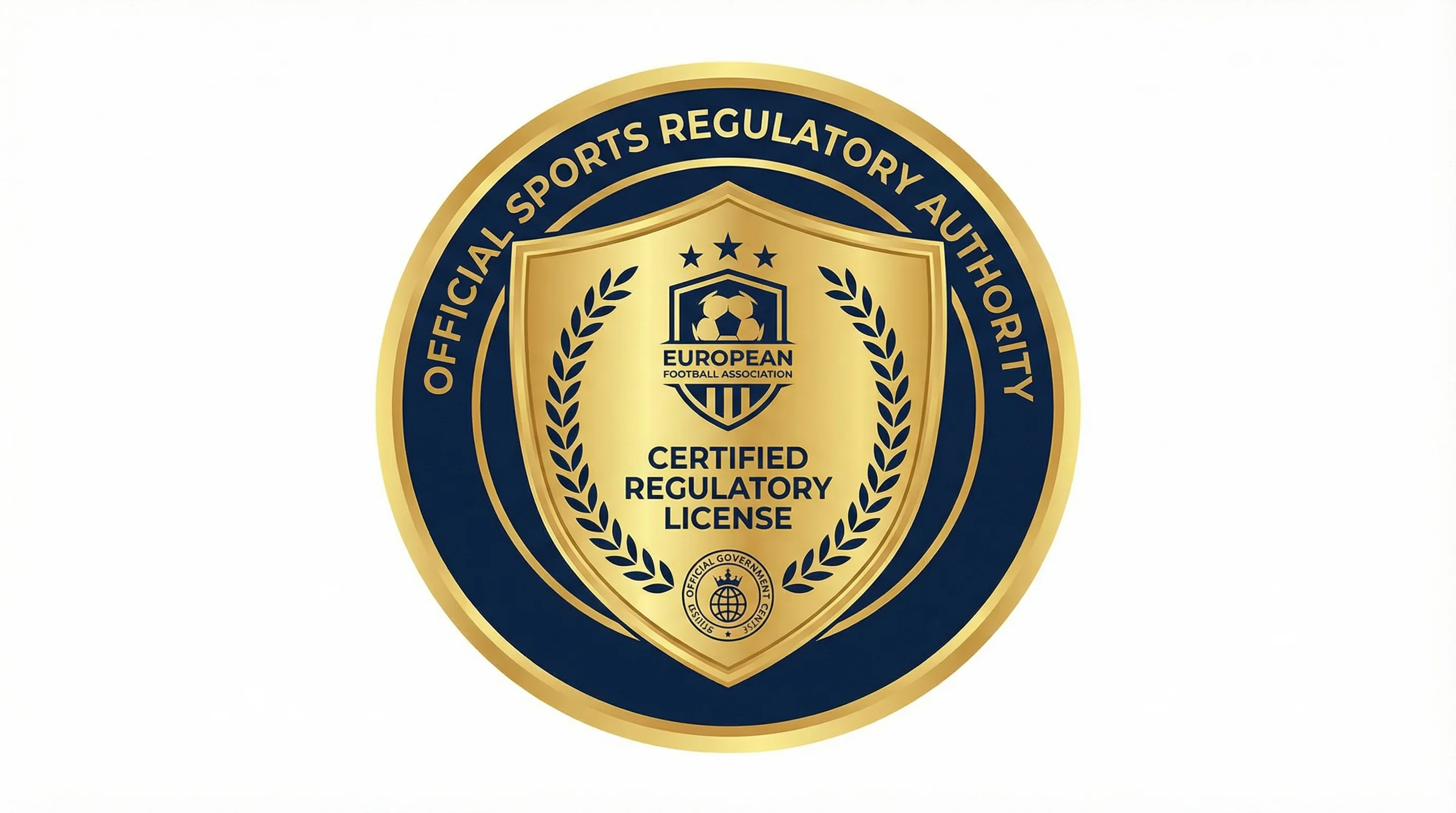 欧洲杯协会颁发的官方体育运营牌照徽章